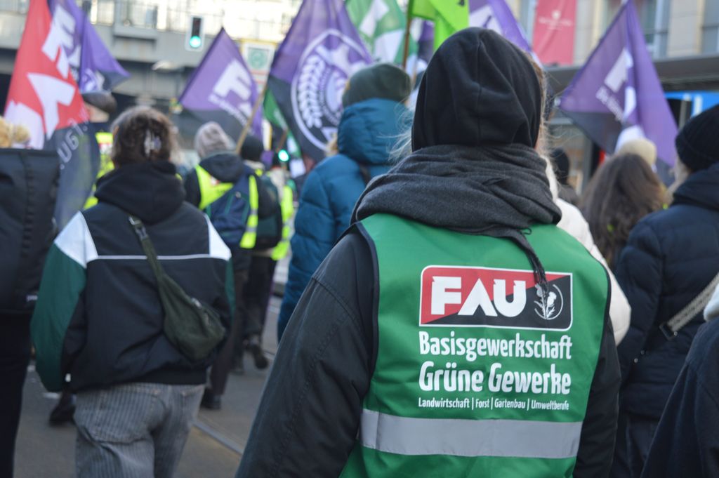 Mitglieder der IGG bei einer Demo