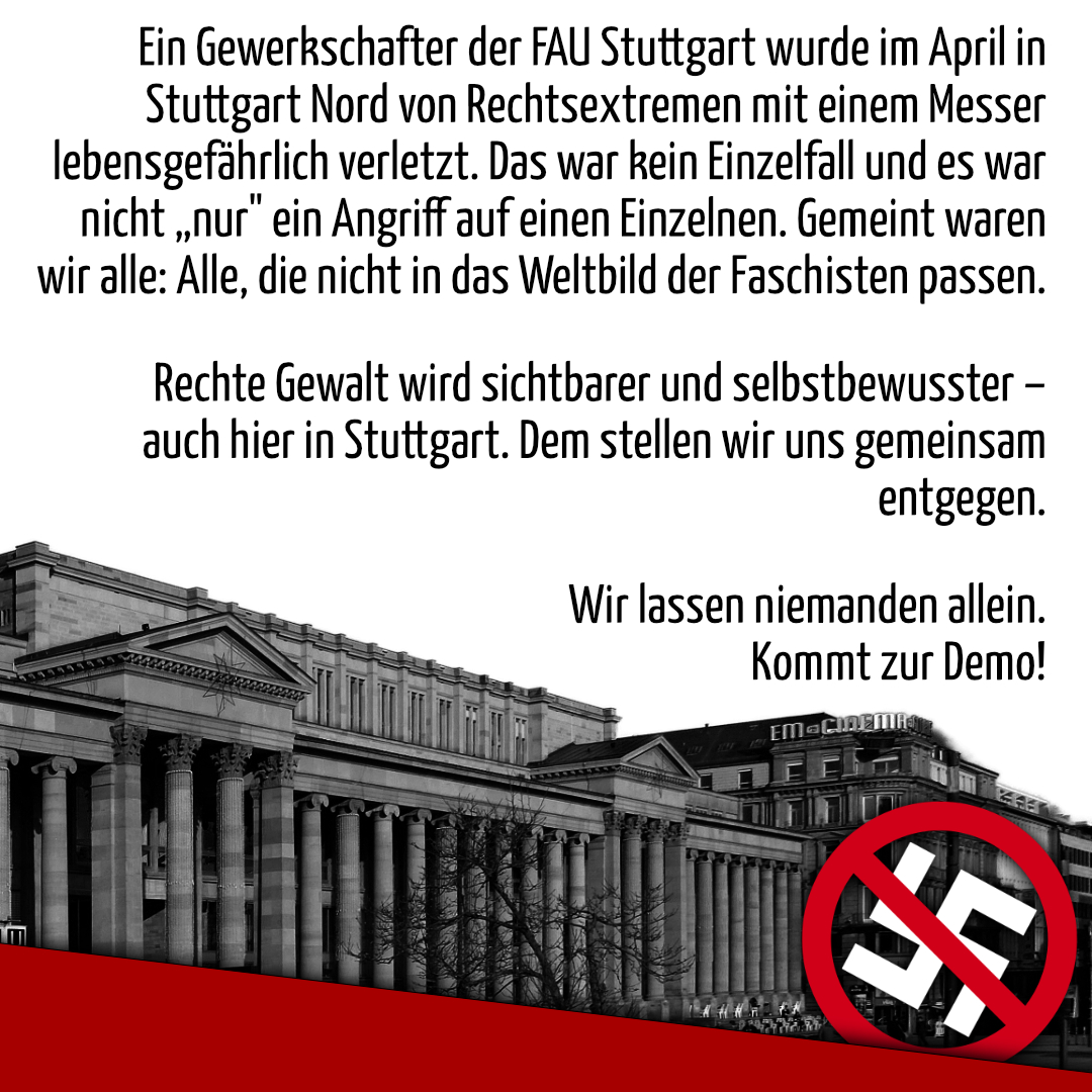 SharePic mit einem Foto des Königsbaus in Stuttgart und dem Text: 